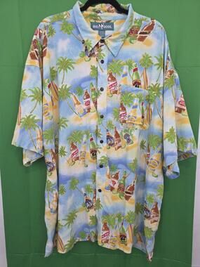 Big Dogs Men's Vintage Button Down graphic print Shirt size 4X